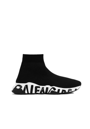 Balenciaga Black Fabric Athletic Sneakers - EU35/US5