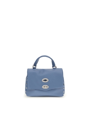 Zanellato Blue Calf Leather Bos Taurus Shoulder Bag