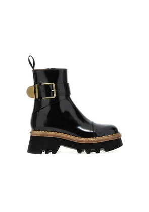 Chloé Black Calfskin Ankle Boots - EU36/US6