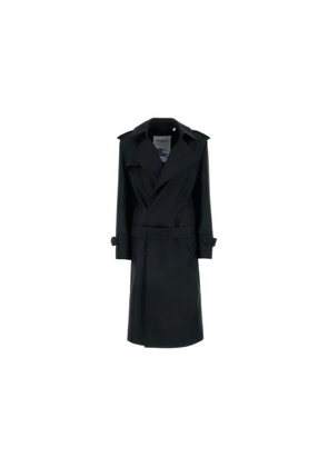 Burberry Black Polyester Coat - 42