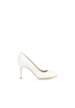 Sergio Rossi White Calfskin High Heel Pumps - EU37.5/US7.5