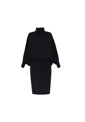 Saint Laurent Black Wool Casual Dress - 42