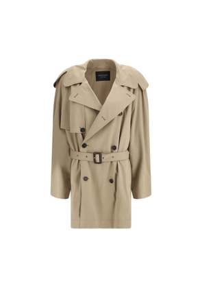 Balenciaga Beige Cotton Trench Coat - M