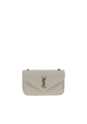 Saint Laurent White Lamb Ovis Aries Aries Shoulder Bag