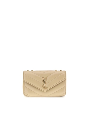 Saint Laurent Beige Lamb Ovis Aries Aries Shoulder Bag