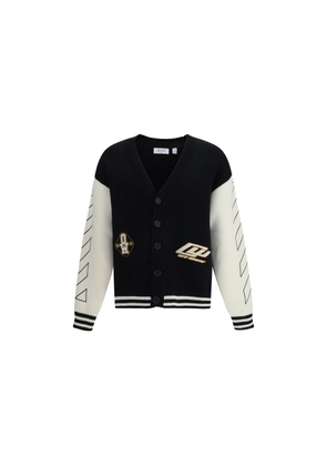 Off-White Black Cotton Cardigan - L