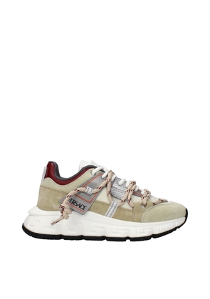 Versace Beige Leather Chunky Sneakers - EU36/US6