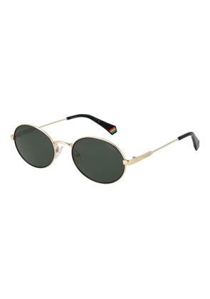 Polaroid Gold Metal Sunglasses