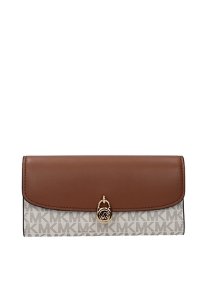 Michael Kors Beige Fabric Wallet