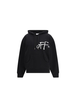 Off-White Black Cotton Sweatshirt - M