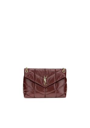 Saint Laurent Bordeaux Calf Leather Bos Taurus Shoulder Bag