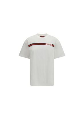 Gucci White Cotton T-Shirt - M