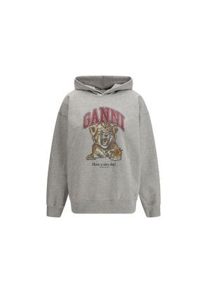 Ganni Gray Cotton Sweatshirt - L