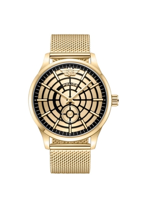 Police Gold Stainless Steel Dress Watch