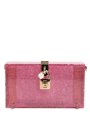 Dolce & Gabbana Pink DOLCE BOX Clutch Crossbody Women Evening Borse Bag