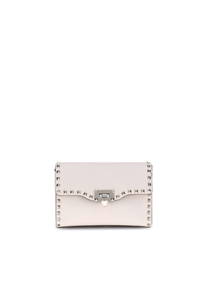 Valentino Garavani Beige Calf Leather Bos Taurus Shoulder Bag