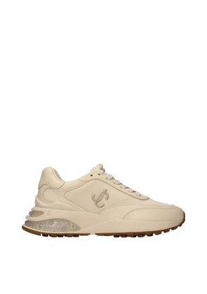 Jimmy Choo Beige Fabric Chunky Sneakers - EU36.5/US6.5