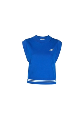 Autry Blue Nylon Waistcoat - L