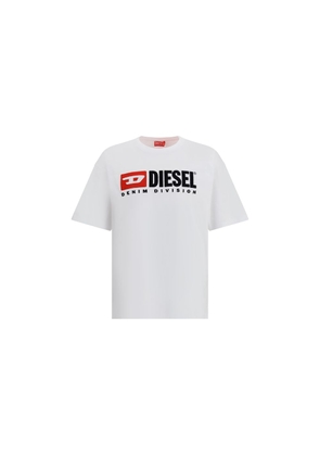 Diesel White Cotton T-Shirt - M