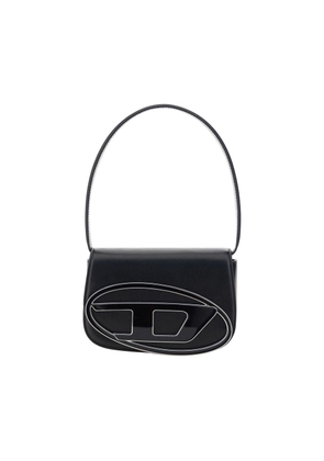 Diesel Black Calf Leather Bos Taurus Shoulder Bag