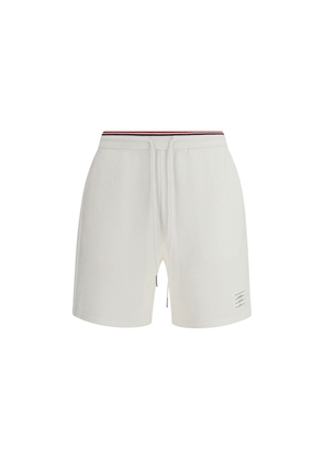 Thom Browne White Cotton Bermuda Shorts - 1