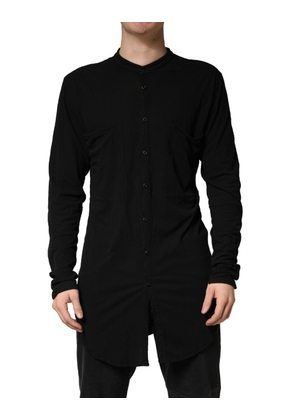 Allude Black Button Down Long Sleeves Men Cardigan Sweater - S