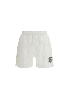 Casablanca White Cotton Bermuda Shorts - L