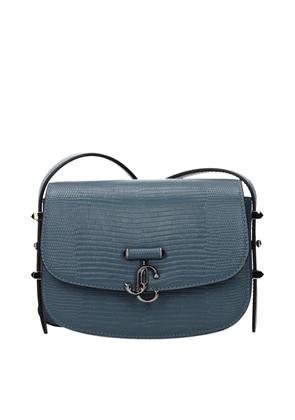 Jimmy Choo Blue Leather Shoulder Bag