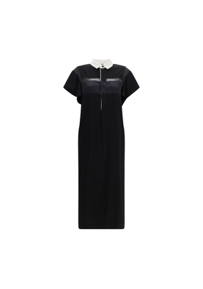 Sacai Black Cotton Casual Dress - 2