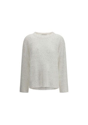 Brunello Cucinelli White Silk Sweatshirt - XL