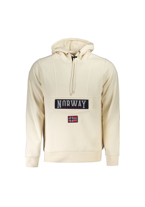 Norway 1963 Beige Cotton Men's Sweatshirt Hoodie - M