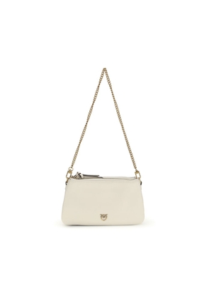 PINKO Beige Calf Leather Bos Taurus Shoulder Bag
