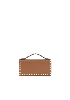 Valentino Garavani Brown Calf Leather Bos Taurus Wallet