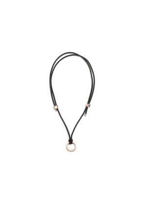 Brunello Cucinelli Brown Calf Leather Bos Taurus Keychain