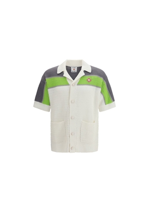 Casablanca White Cotton Pattern Shirt - L