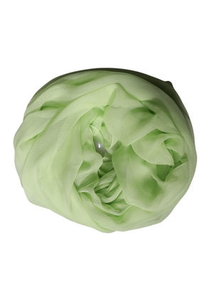 Dolce & Gabbana Light Green Silk Neck Wrap Stole 200cm x 134cm Scarf