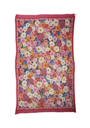 Dolce & Gabbana Multicolor Floral Print Shawl Stole 200cm x 120cm  Scarf