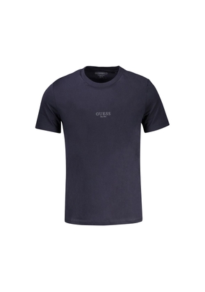 Guess Jeans Blu Cotton Men T-Shirt - M