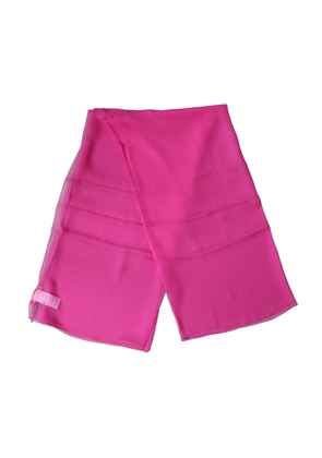 Dolce & Gabbana Pink Silk Neck Wrap Shawl Foulard 134cm x 131cm Scarf