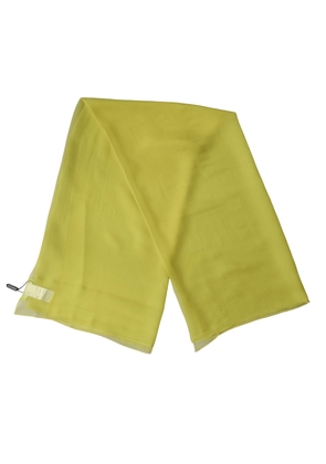 Dolce & Gabbana Yellow Silk Neck Wrap Shawl Foulard 120cm x 117cm Scarf
