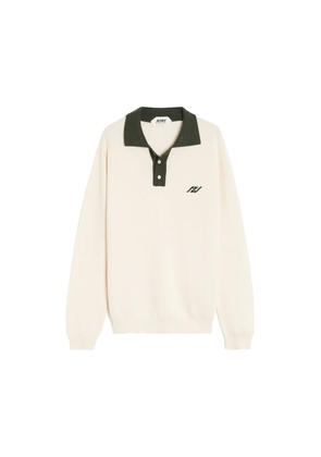 Autry Beige Cotton Polo Shirt - L