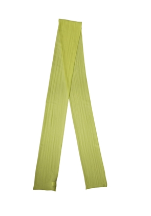 Dolce & Gabbana Yellow Green Silk Sash Foulard Stole 292cm x 19cm Scarf