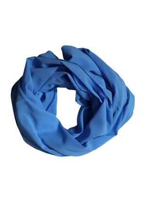 Dolce & Gabbana Blue Silk Neck Wrap Shawl Stole 200cm x 64cm Scarf