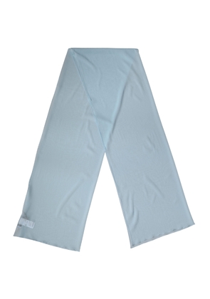 Dolce & Gabbana Light Blue Silk Neck Wrap Shawl Stole 200cm x 64cm  Scarf