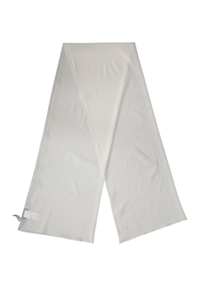 Dolce & Gabbana Off White Silk Neck Wrap Shawl Stole 200cm x 64cm Scarf