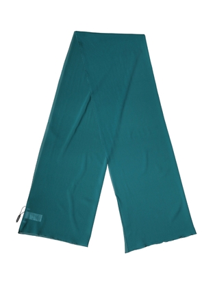 Dolce & Gabbana Blue Green Silk Neck Wrap Shawl Stole 200cm x 64cm Scarf