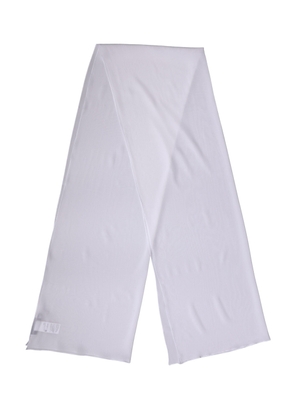 Dolce & Gabbana White Silk Neck Wrap Shawl Stole 200cm x 64cm  Scarf