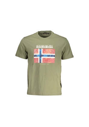 Napapijri Verde Cotton Men's T-Shirt - S