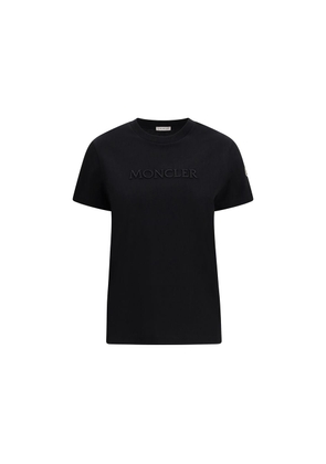 Moncler Black Cotton T-Shirt - M