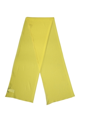 Dolce & Gabbana Yellow Silk Neck Wrap Shawl Stole 200cm x 64cm Scarf